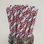 Union Jack Paper Straws Box Of 30 Straws, thumbnail 4 of 4