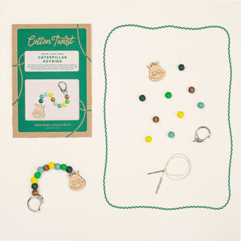 Make Your Own Caterpillar Keyring Kit, 4 of 5