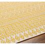 Indoor And Outdoor Boho Saffron Beige Rug, thumbnail 7 of 9
