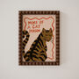 Cat Person Illustrated Cat Print, thumbnail 10 of 10