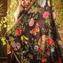 Alice Garden Black Narrative Square Scarf, thumbnail 2 of 4