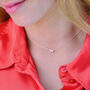 Personalised Silver Slider Initial Charm Necklace, thumbnail 1 of 7