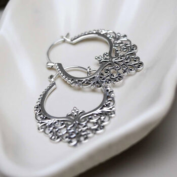 Sterling Silver Marrakesh Nights Hoops, 2 of 10