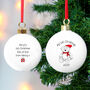 Personalised My 1st Christmas 2023 Teddy Bear Bauble, thumbnail 2 of 4