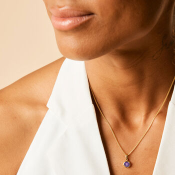 February Birthstone Amethyst Silver Or Gold Necklace, 2 of 12