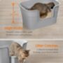 Extra Large Cat Litter Box With High Sides And Storage, thumbnail 4 of 5