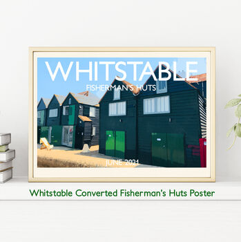 Personalised Whitstable Vintage Style Travel Poster, 4 of 9