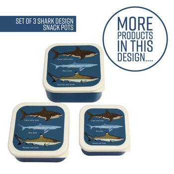 Children's Shark Design Bento Lunch Box, 12 of 12