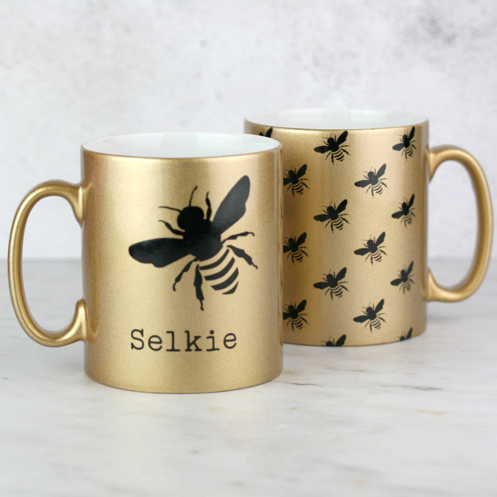 bumble bee personalised mug by so close | notonthehighstreet.com