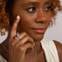 Amethyst 925 Sterling Silver Statement Ring, thumbnail 1 of 3