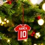 Personalised Football Shirt Tree Decoration, thumbnail 3 of 3