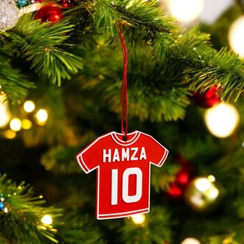 Personalised Football Shirt Tree Decoration, 3 of 3