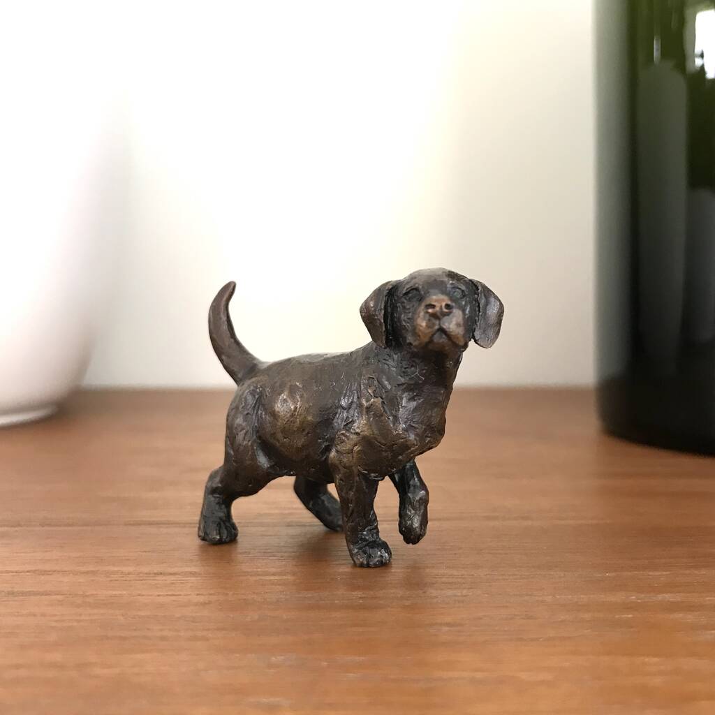 Limited Edition Bronze Labrador Puppy, 8th Anniversary By ginger rose ...