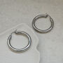 4cm Silver Hoops, thumbnail 5 of 6