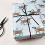 Festive Dachshunds Christmas Wrapping Paper, thumbnail 2 of 3