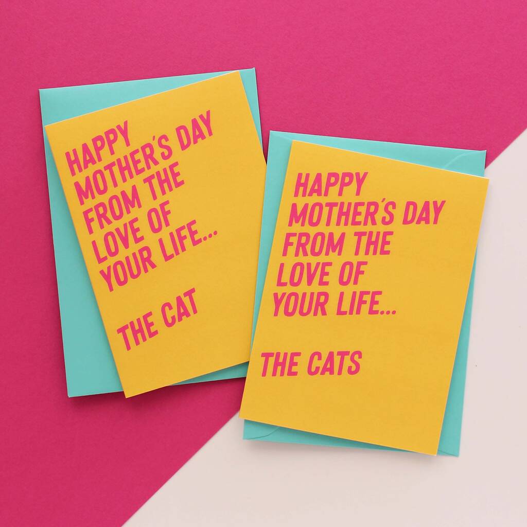 From The Love Of Your Life Cat Mother's Day Card, 1 of 6