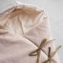 Pink Mini Check Willow Handmade Baby Nest, thumbnail 1 of 3