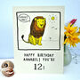 Personalised 'Grreat!' Lion Birthday Card, thumbnail 2 of 4