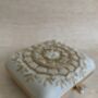 Off White Mandala Design Square Clutch Bag, thumbnail 8 of 9