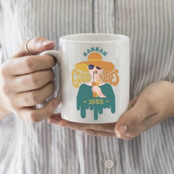 Personalised 70's Retro Mug, 4 of 6