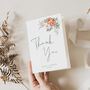 Wedding Thank You Cards Vibrant Coral Peony, thumbnail 2 of 6