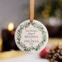 First Christmas Engaged Personalised Bauble Decoration, thumbnail 1 of 9