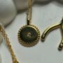 Beaded Initial Necklace Sterling Silver / Gold Vermeil, thumbnail 4 of 6