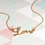 Love Script Sterling Silver Necklace Gift Card, thumbnail 3 of 12