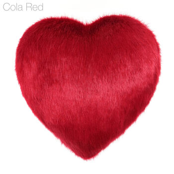 Heart Cushions. Luxury Vegan Fur By Helen Moore, 3 of 6