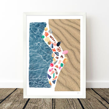 Beach, Water, Shell Abstract Print, 5 of 8