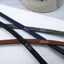 Men's Nautical Shackle And Woven Leather Bracelet, thumbnail 3 of 5