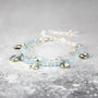 Layered Aquamarine Charm Bracelet, thumbnail 7 of 11