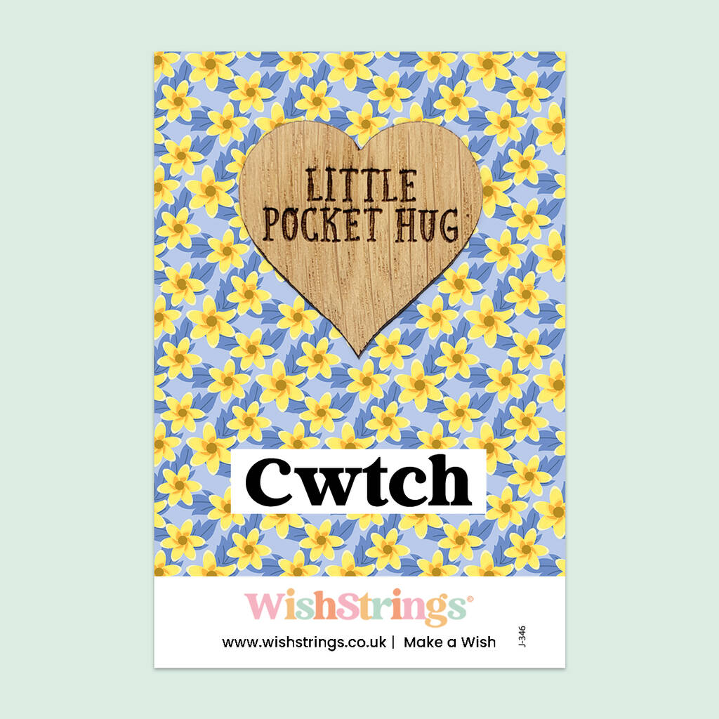 Cwtch Little Pocket Hug – Welsh Daffodil Design, 1 of 3