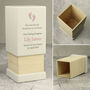 Personalised Baby Girl Memorial Wooden Urn, thumbnail 7 of 7