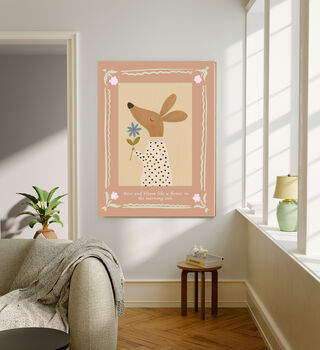 Morning Rise Mouse Nursery Quote Art Print, 3 of 4