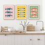 Seafood Illustrations Poster Set, thumbnail 1 of 6