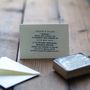 Personalised Wedding Invitations Rubber Stamp, thumbnail 2 of 3