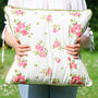 Helmsley Blush Large Floral Scatter Cushion, thumbnail 4 of 5