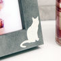 Personalised Stone Effect Cat Photo Frame, thumbnail 3 of 5