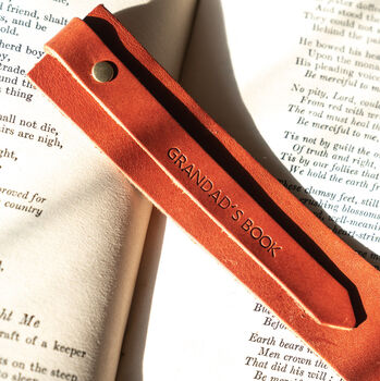Personalised Leather Bookmark, 5 of 10