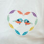 Women's British Bird Embroidered T Shirt, thumbnail 4 of 4