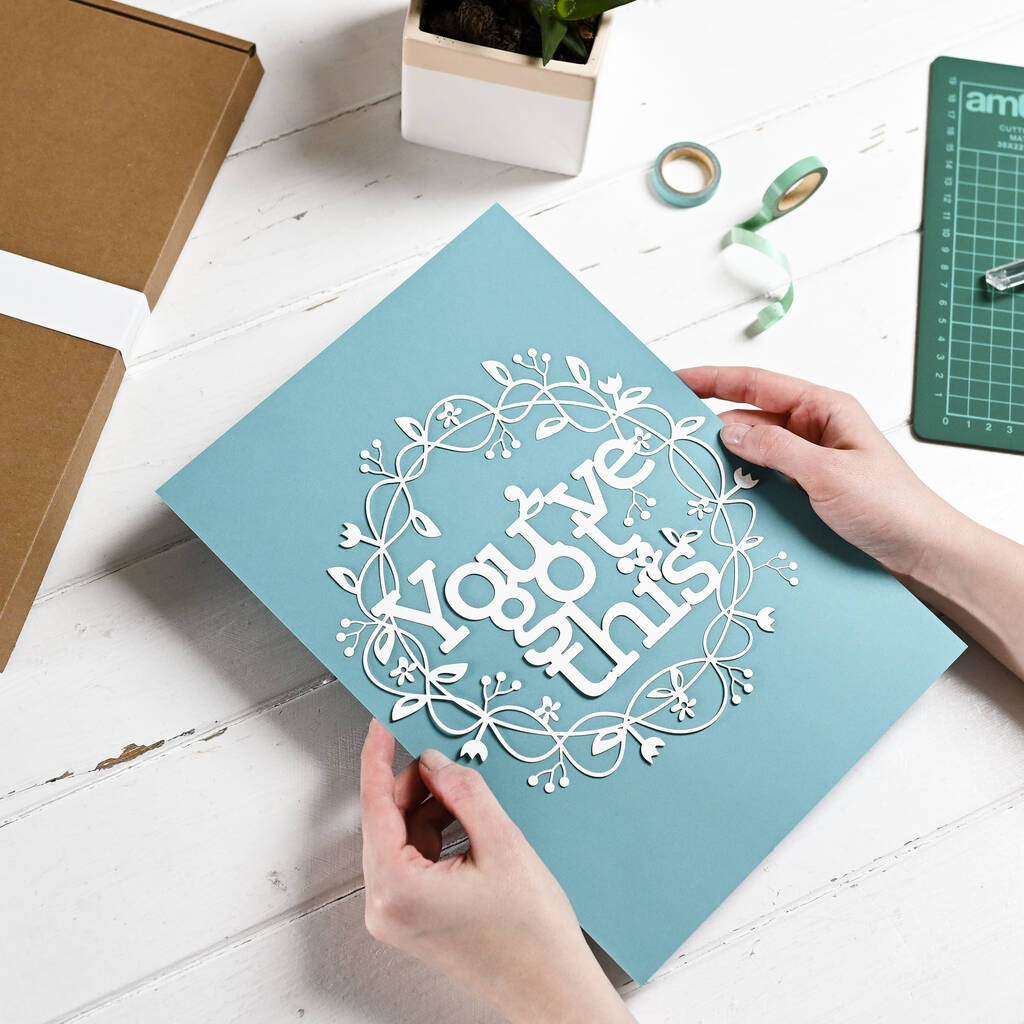 Intermediate Paper Cutting Craft Kit, You've Got This, 1 of 7