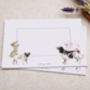 A5 Letter Writing Paper And Envelopes, Blue Dog Design, thumbnail 3 of 7