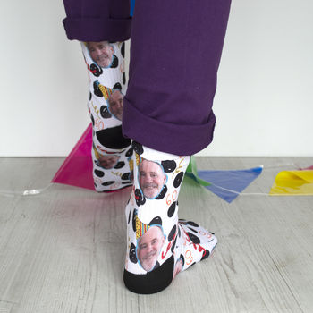Personalised Birthday Photo Socks, 5 of 5