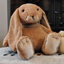 Large Brown Snuggly Bunny Soft Plush Toy, thumbnail 1 of 3