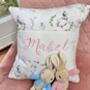 Peter Rabbit© Name And Date Cushion, thumbnail 2 of 7