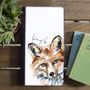 Inky Fox Wallet Phone Case With Optional Message, thumbnail 1 of 7