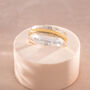 Sterling Silver Fine Brass Personalised Spinner Ring, thumbnail 3 of 7