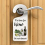 Time For Wine Red Or White Acrylic Door Hanger Sign, thumbnail 1 of 2