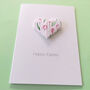 Personalised Happy Easter Origami Tulip Heart Card, thumbnail 4 of 7